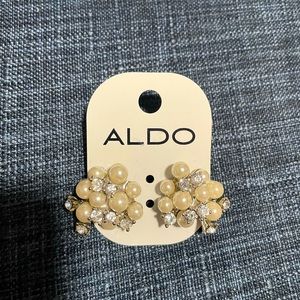 Aldo Silver Pearl Earrings